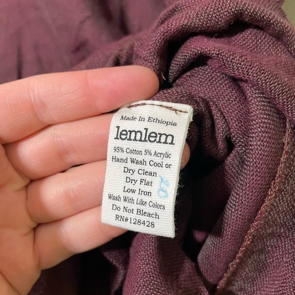 Lemlem Eve Playsuit in color Block maroon/purple size small - Picture 6 of 10